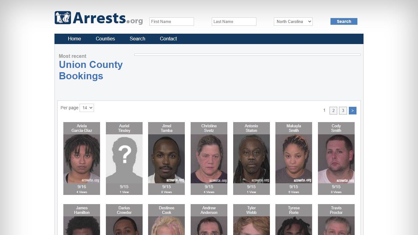 Union County Arrests and Inmate Search